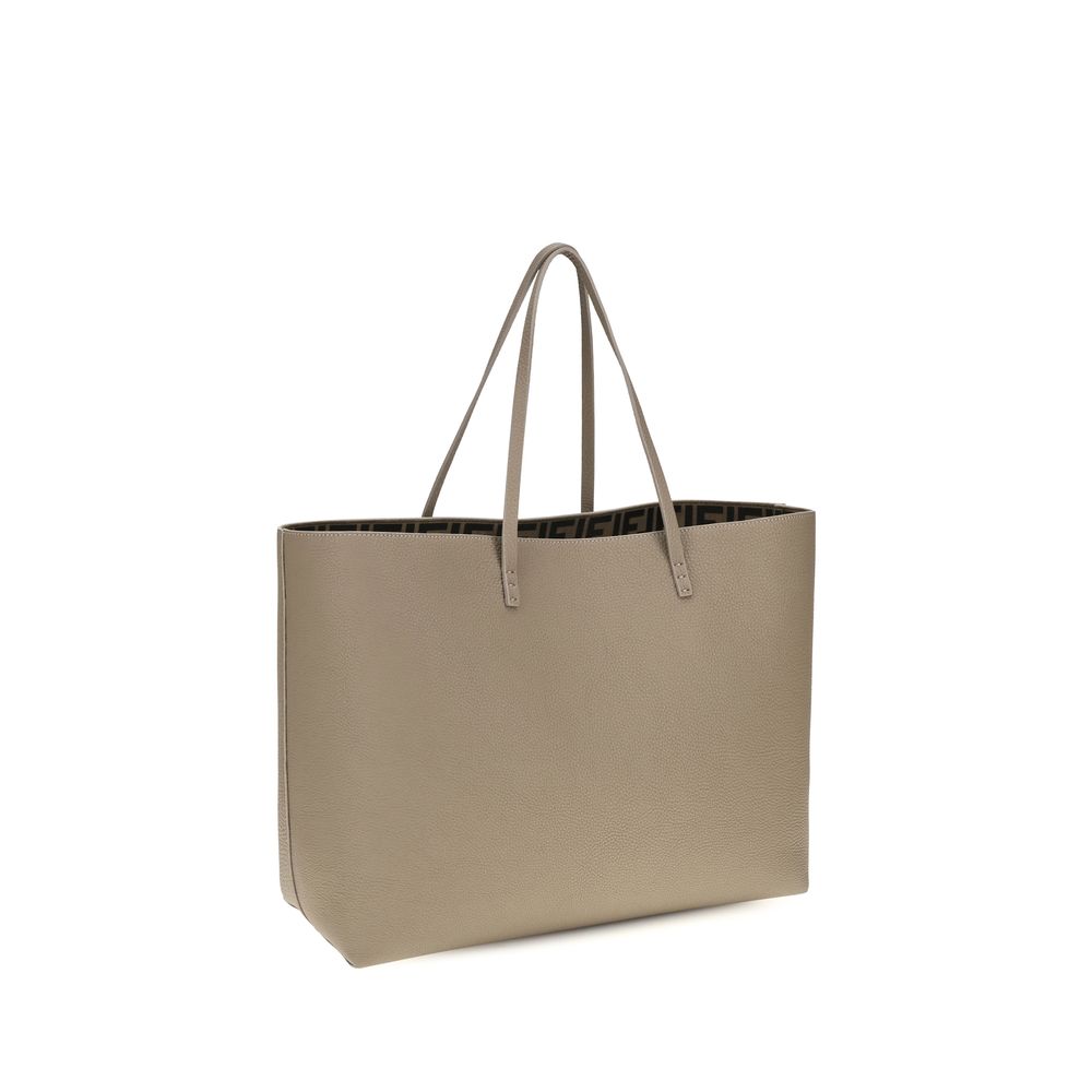 Sac à bandoulière Fendi en cuir de veau beige Bos Taurus