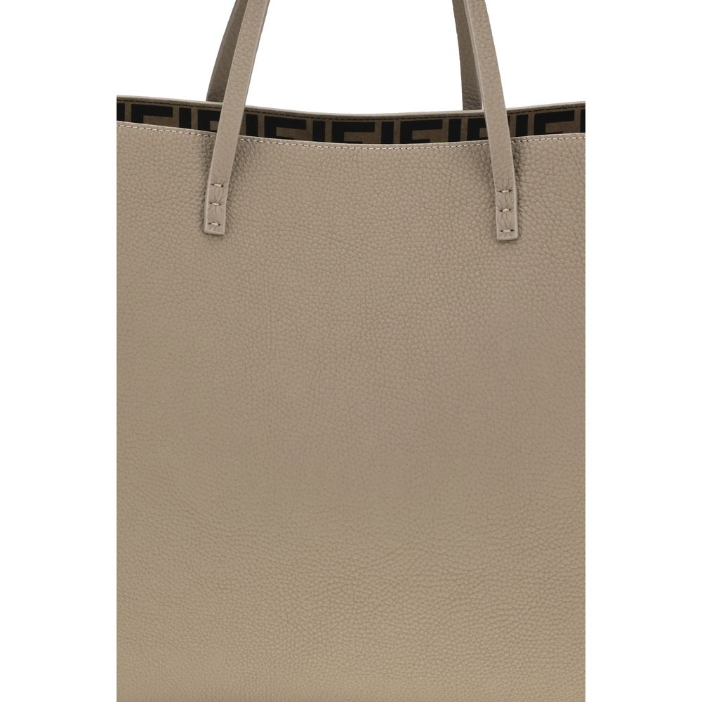 Sac à bandoulière Fendi en cuir de veau beige Bos Taurus