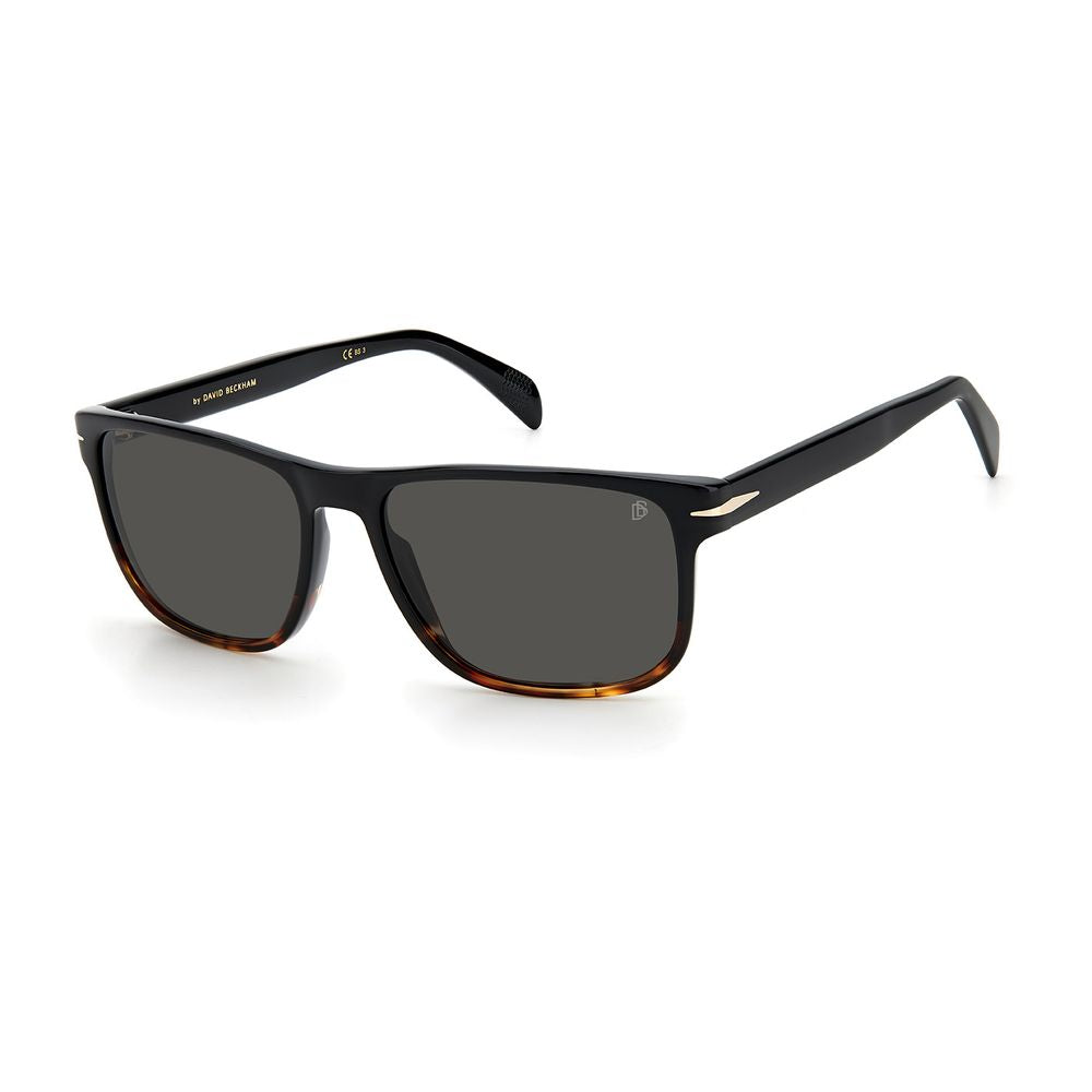 Lunettes de soleil noires en plastique David Beckham