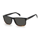 Lunettes de soleil noires en plastique David Beckham