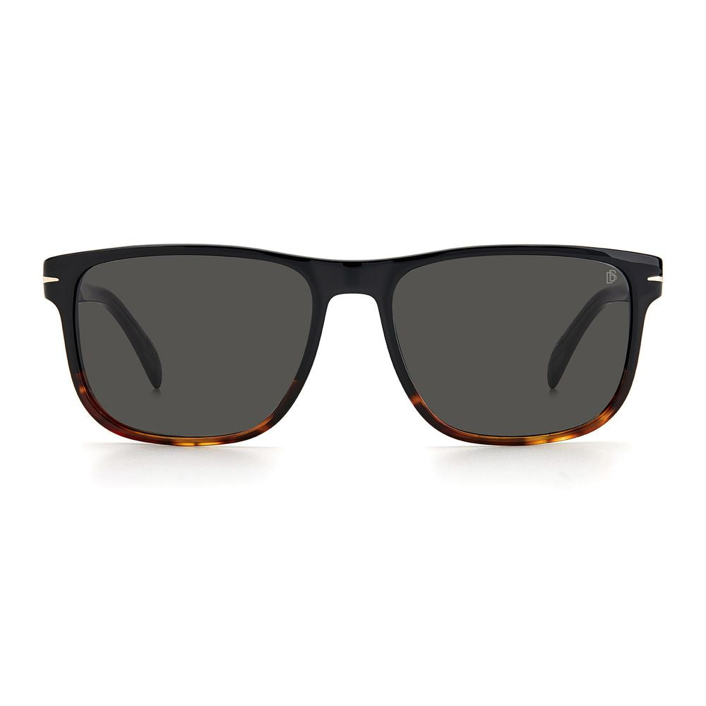 Lunettes de soleil noires en plastique David Beckham