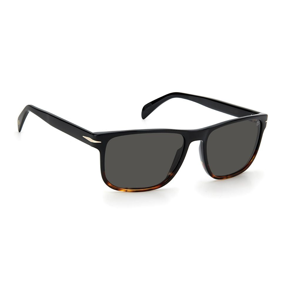 Lunettes de soleil noires en plastique David Beckham