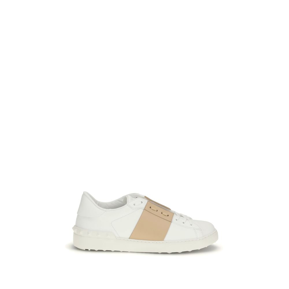 Baskets basses Valentino Garavani en cuir de veau blanc Bos Taurus