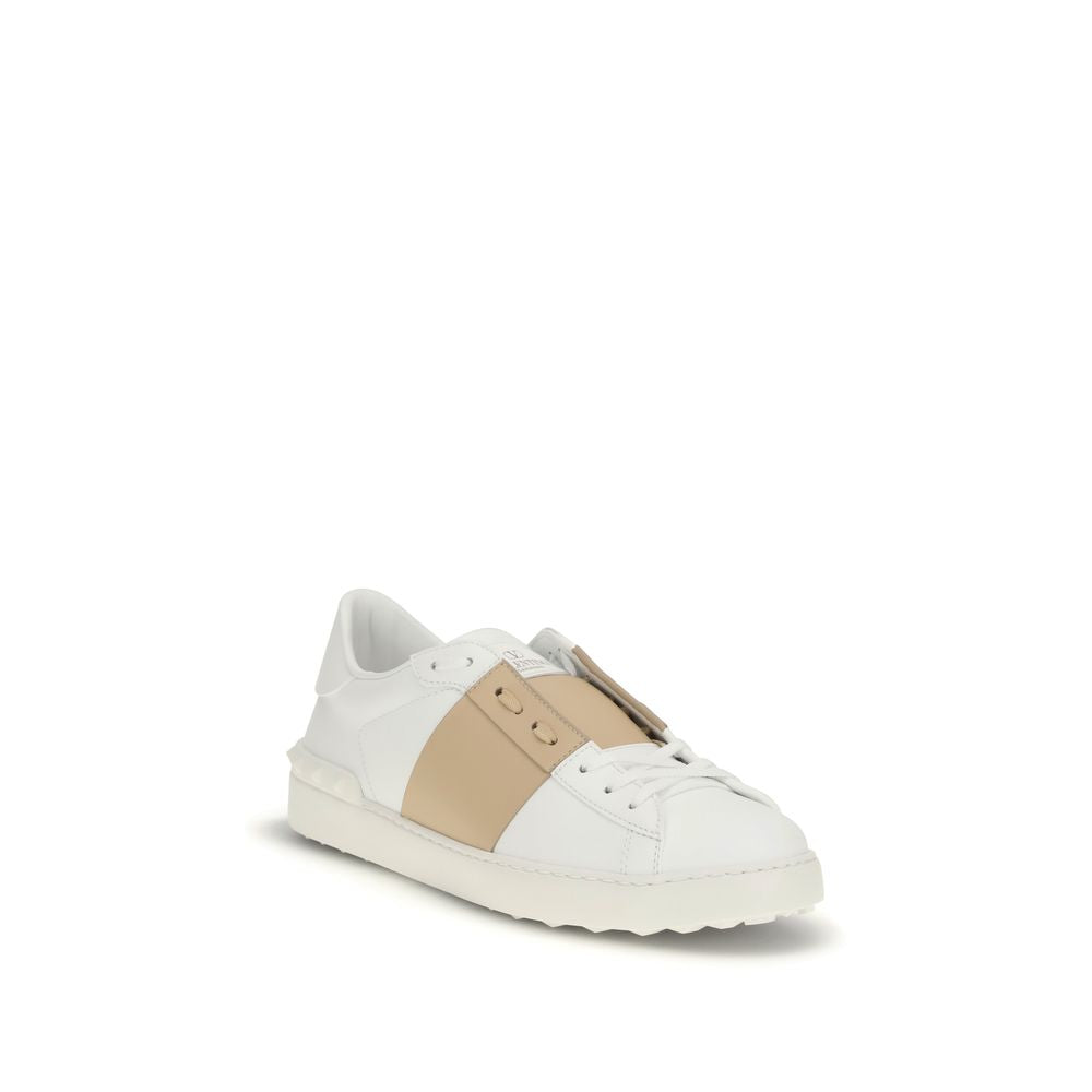 Baskets basses Valentino Garavani en cuir de veau blanc Bos Taurus