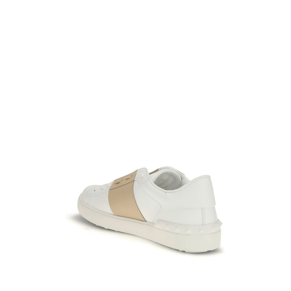 Baskets basses Valentino Garavani en cuir de veau blanc Bos Taurus
