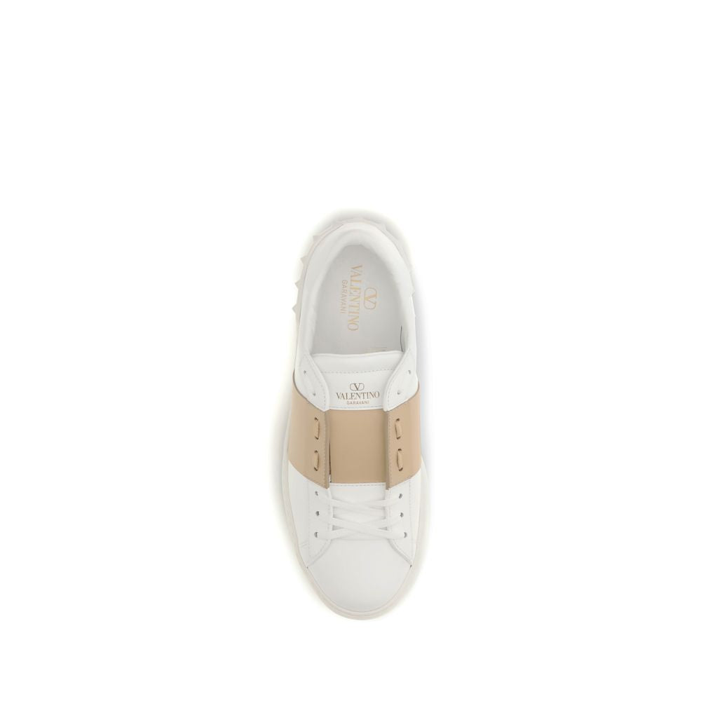 Baskets basses Valentino Garavani en cuir de veau blanc Bos Taurus