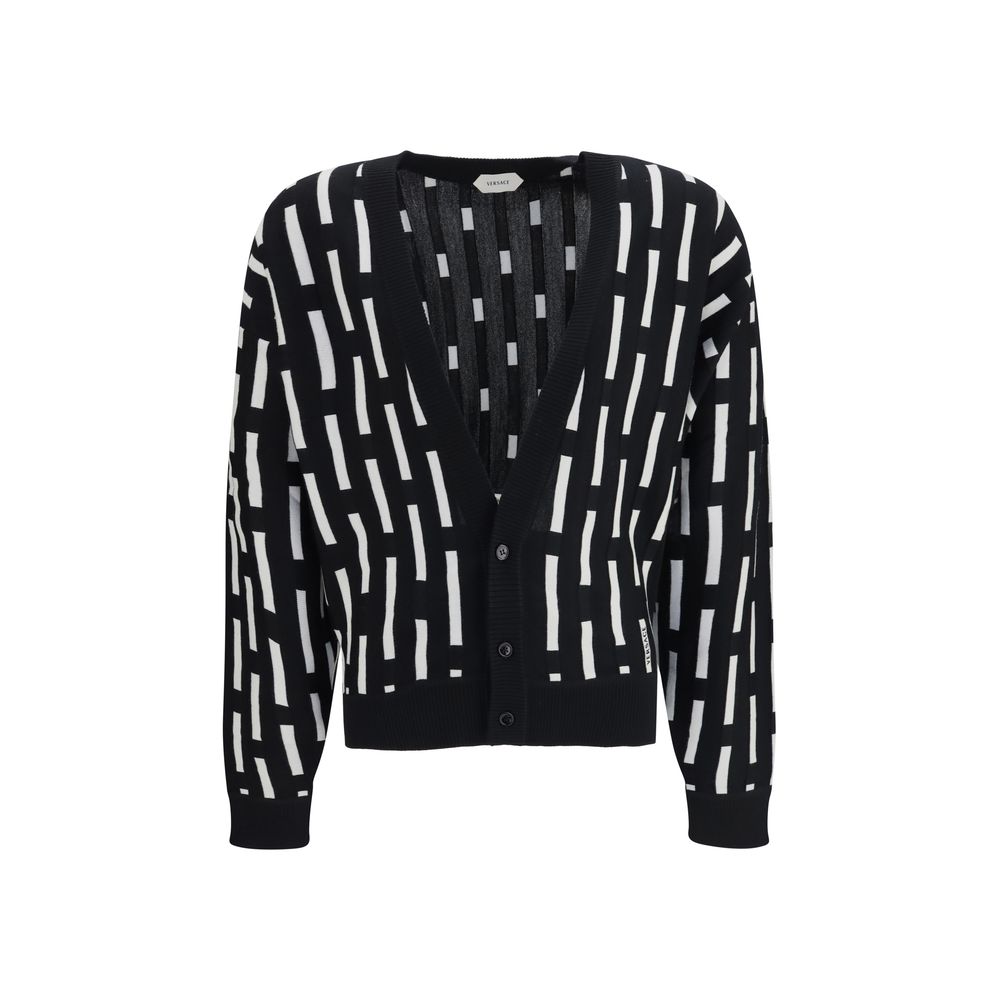 Cardigan Versace en Laine Multicolore Oves Aries