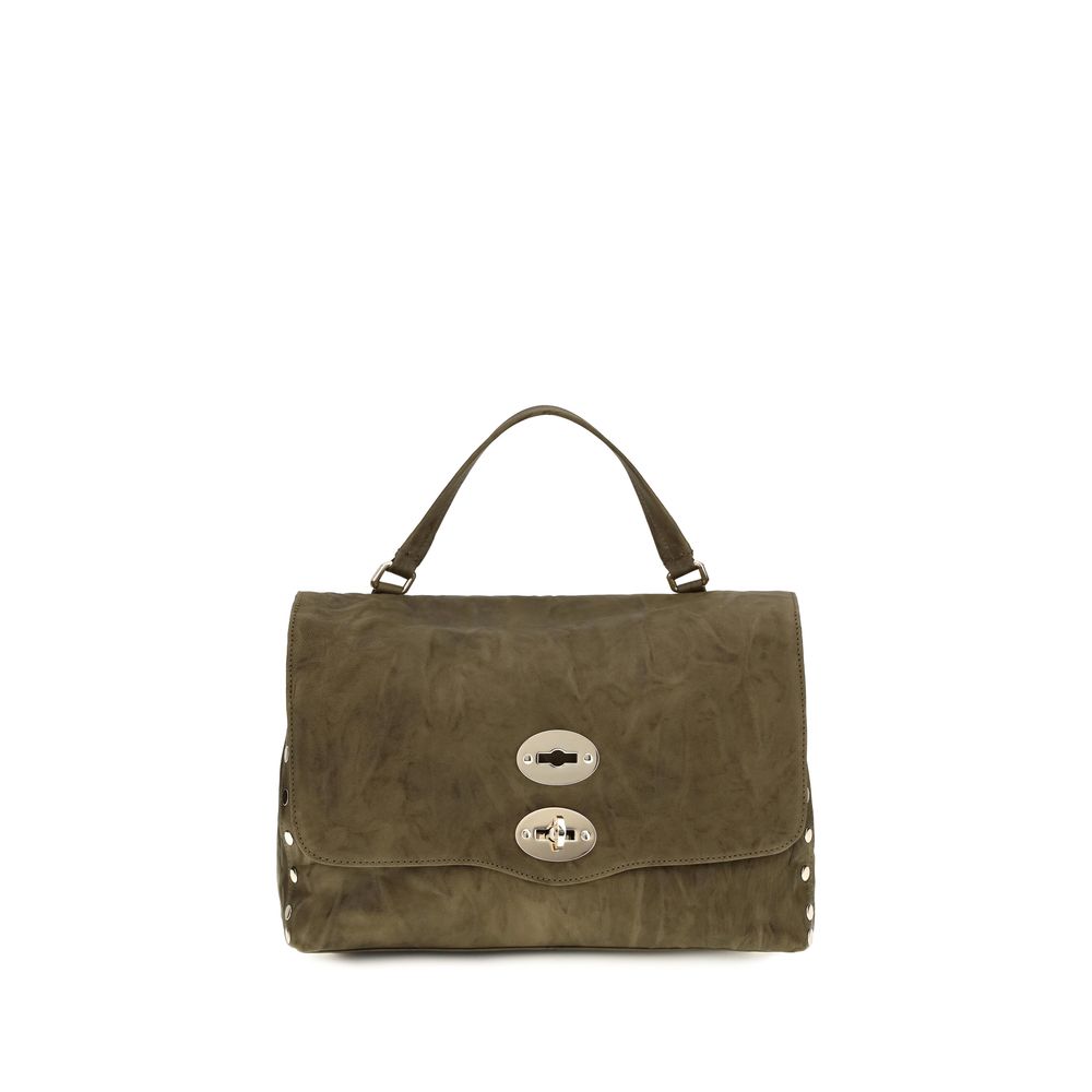 Sac Zanellato en cuir velours marron