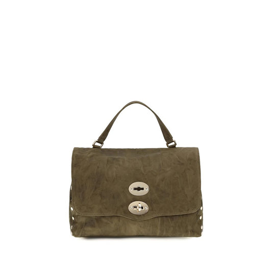 Zanellato Brown Suede Leather Shoulder Bag