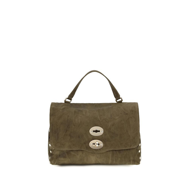 Zanellato Brown Suede Leather Shoulder Bag