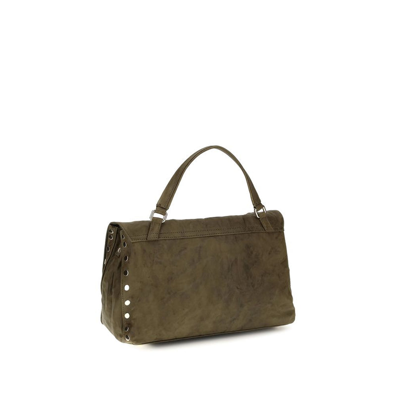 Zanellato Brown Suede Leather Shoulder Bag
