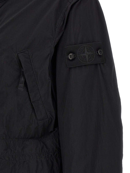 Stone Island Black Polyamide Shell Jacket