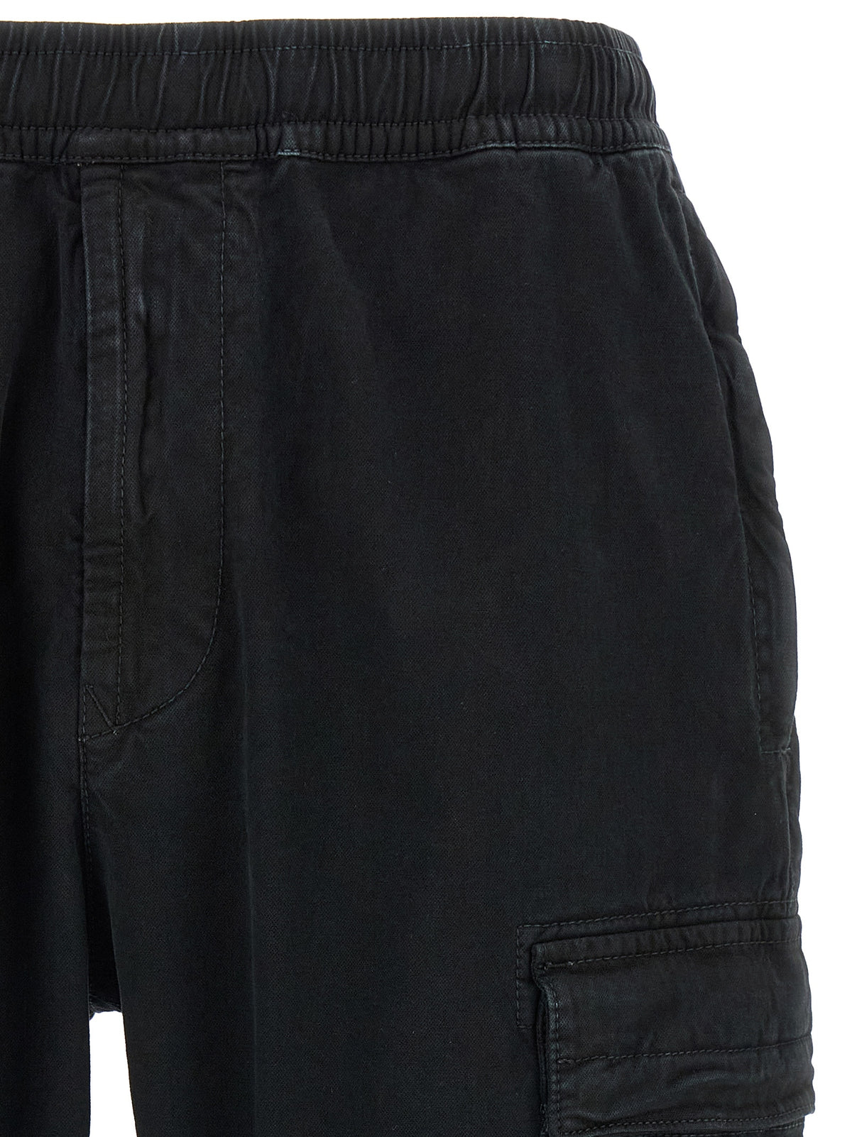 Pantalon cargo Stone Island en coton noir