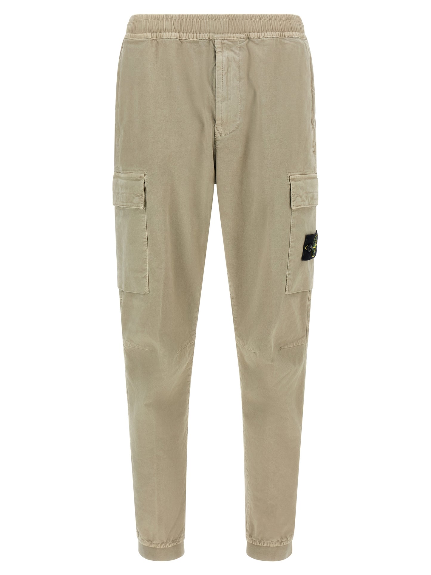 Stone Island Beige Cotton Cargo Pants