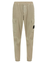 Pantalon cargo Stone Island en coton beige