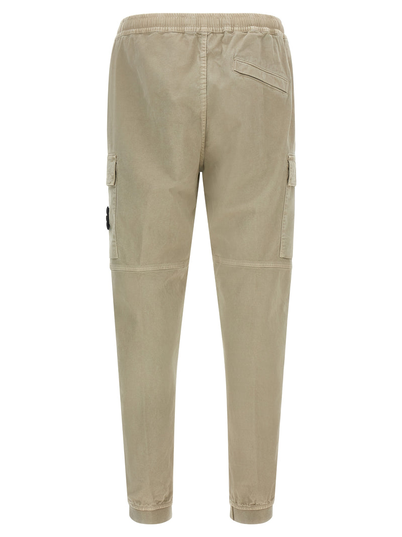 Stone Island Beige Cotton Cargo Pants
