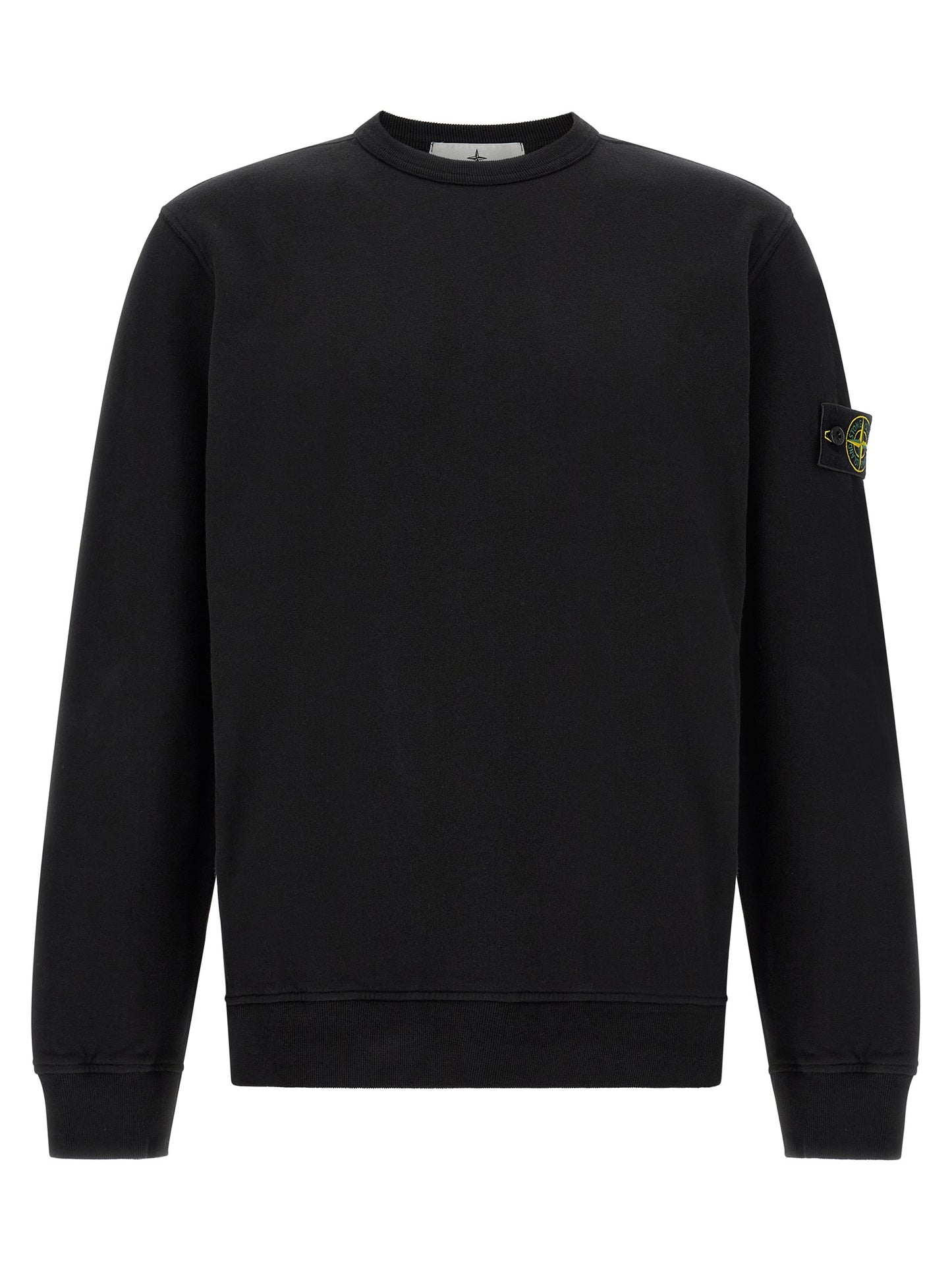 Stone Island Black Cotton Sweatshirt
