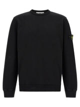 Sweat-shirt Stone Island en coton noir
