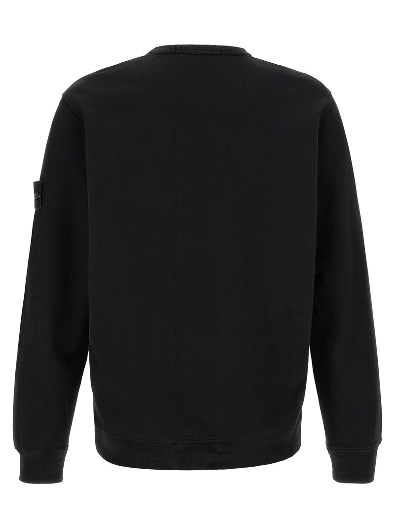 Stone Island Black Cotton Sweatshirt