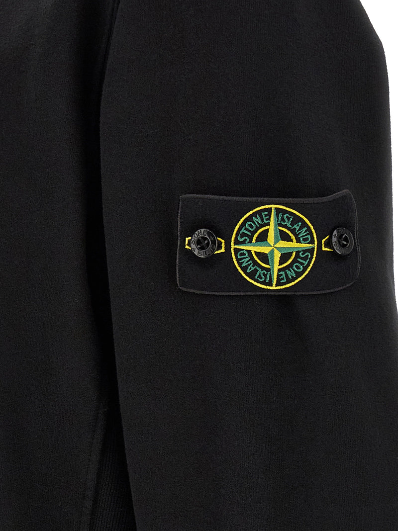 Stone Island Black Cotton Sweatshirt