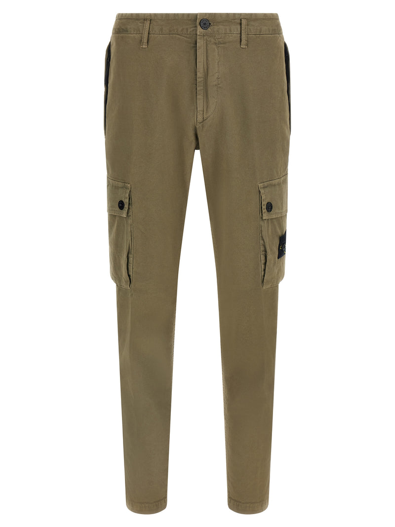 Stone Island Bicolor Cotton Cargo Pants