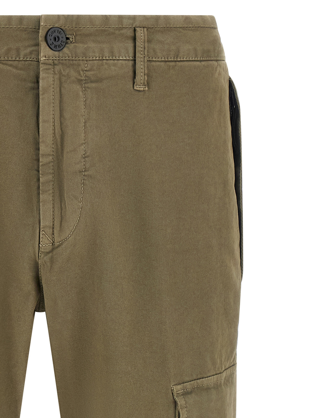Pantalon cargo Stone Island en coton bicolore
