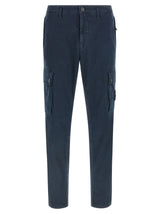 Pantalon cargo Stone Island en coton bleu