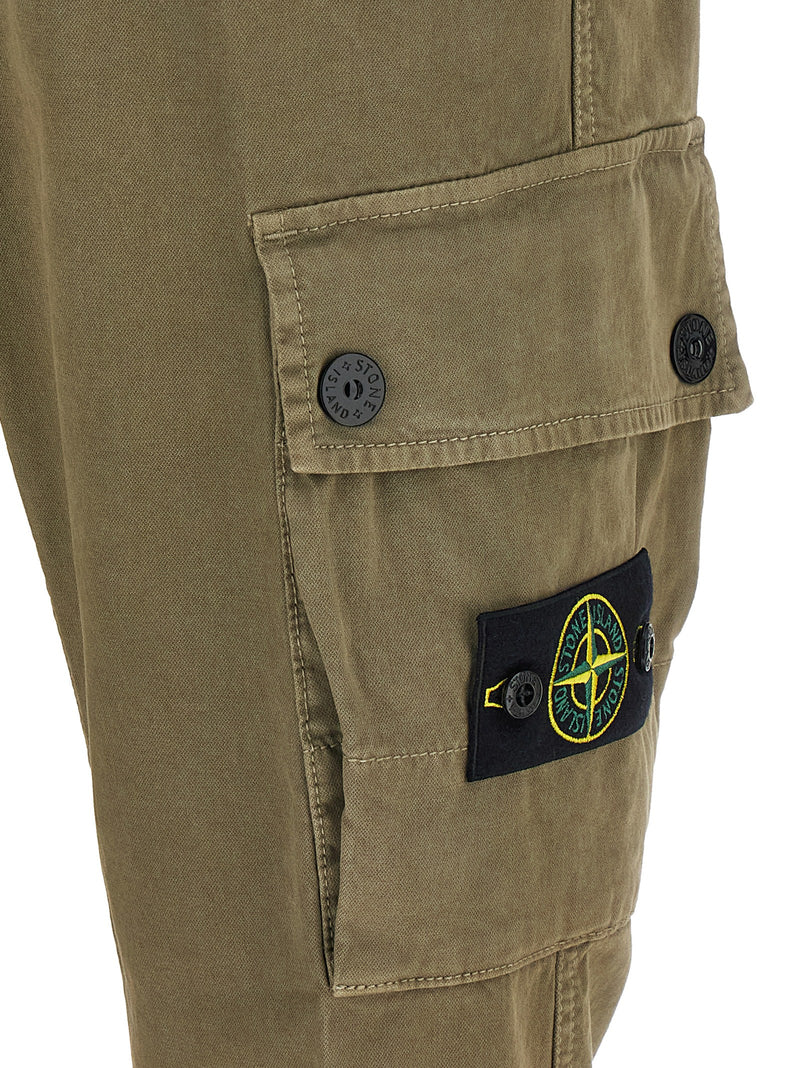 Stone Island Bicolor Cotton Cargo Pants