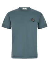 T-shirt Stone Island en coton bleu