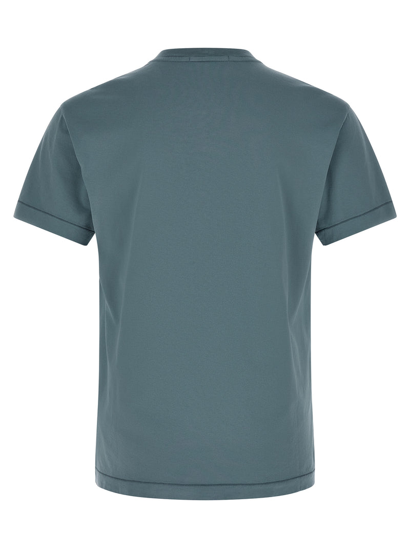 Stone Island Blue Cotton T-Shirt