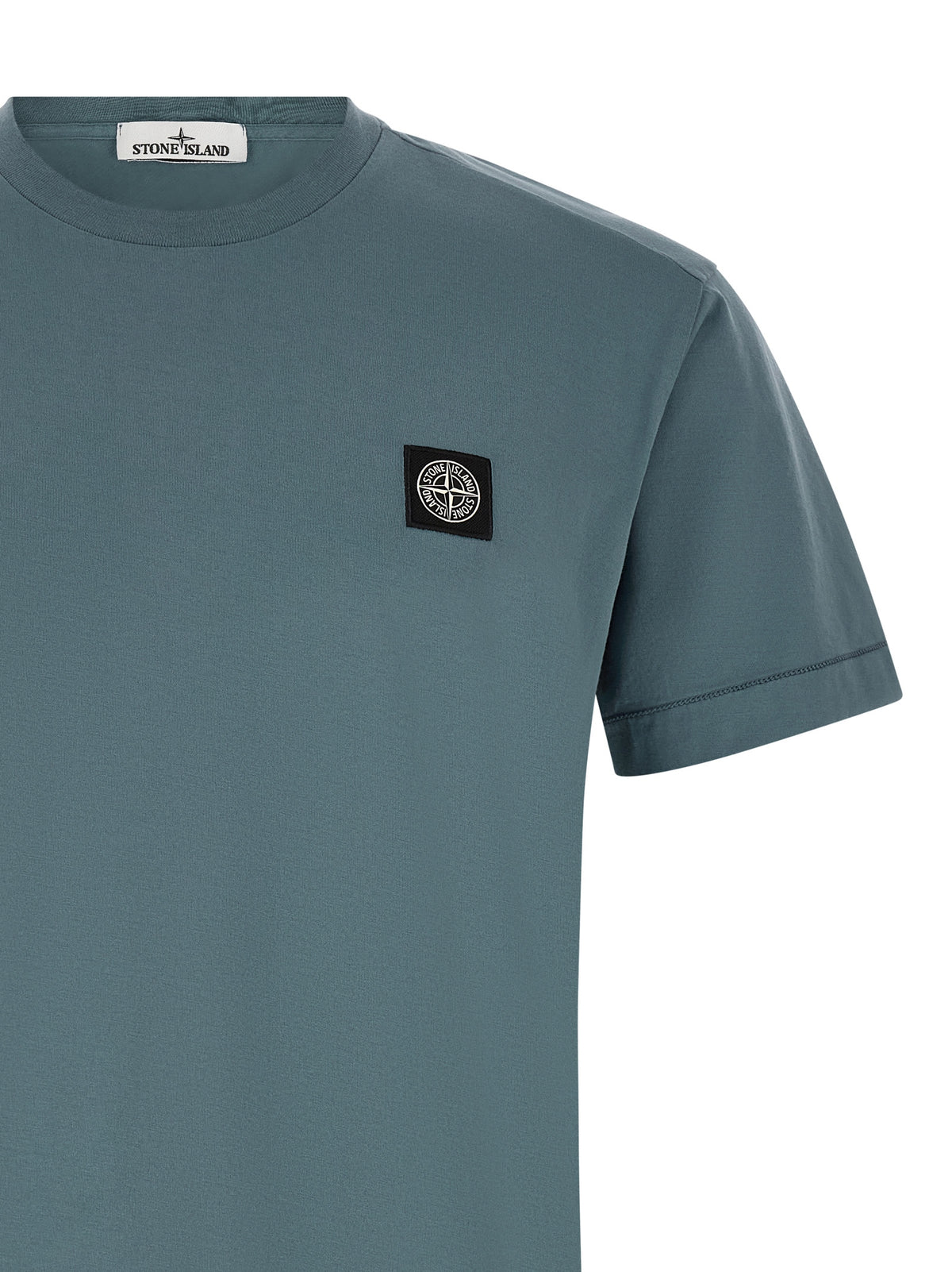 T-shirt Stone Island en coton bleu
