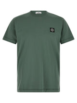 T-shirt bicolore en coton Stone Island