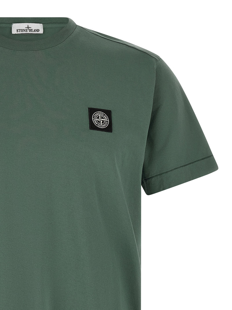 Stone Island Bicolor Cotton T-Shirt