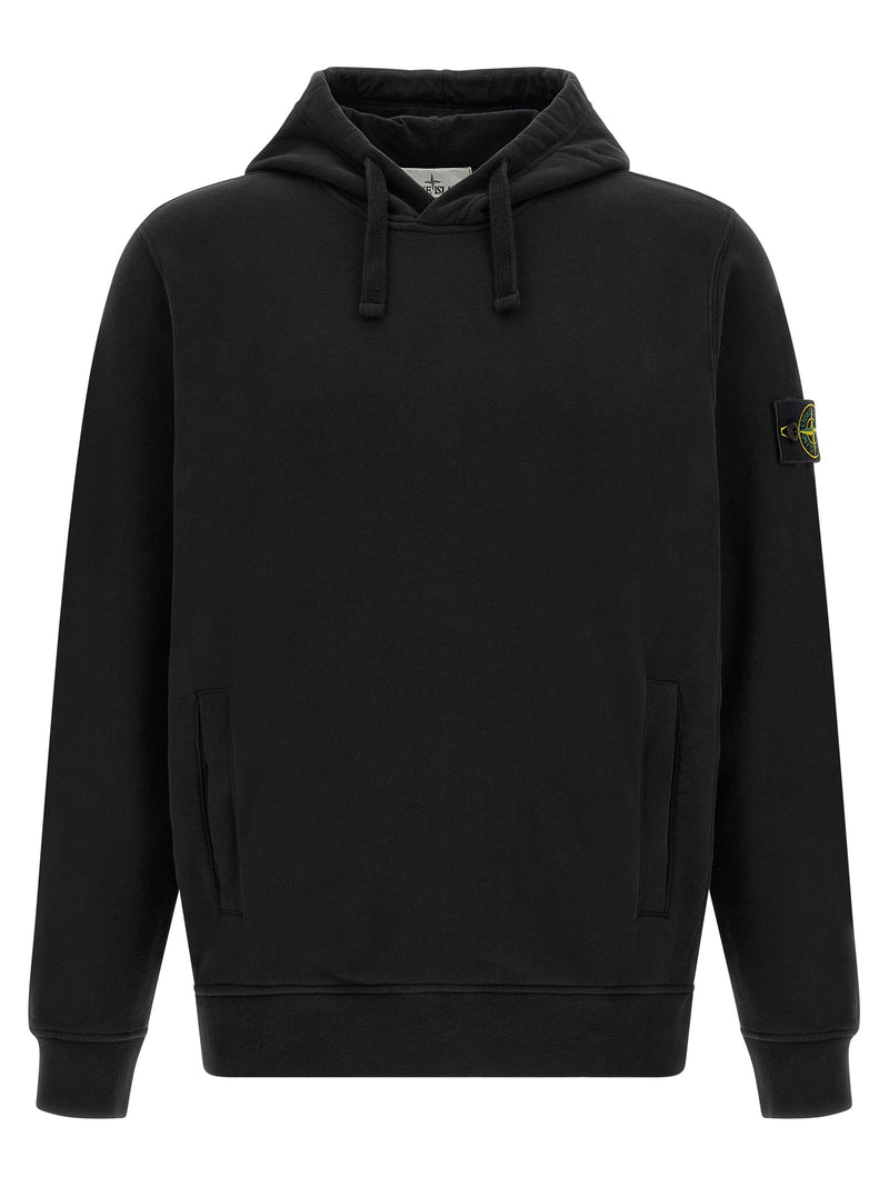 Stone Island Black Cotton Sweatshirt
