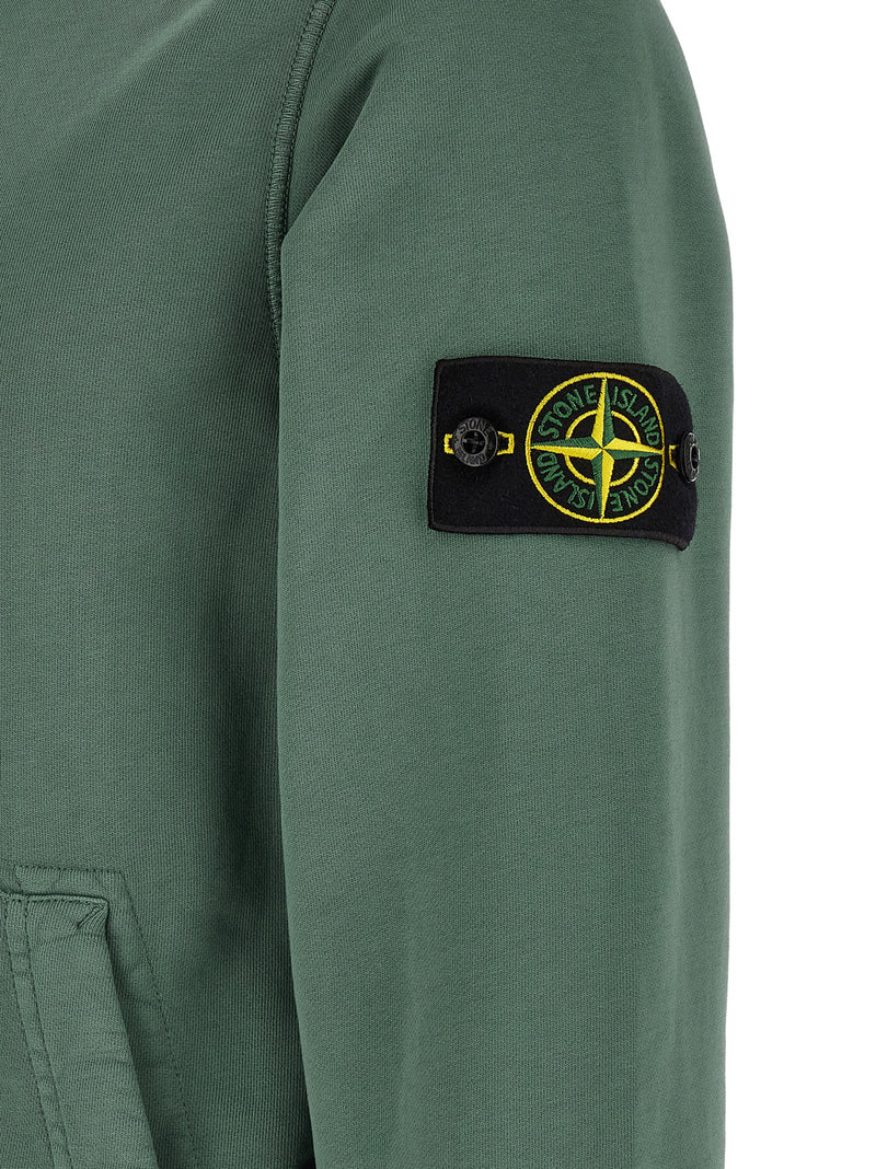 Stone Island Bicolor Cotton Sweatshirt