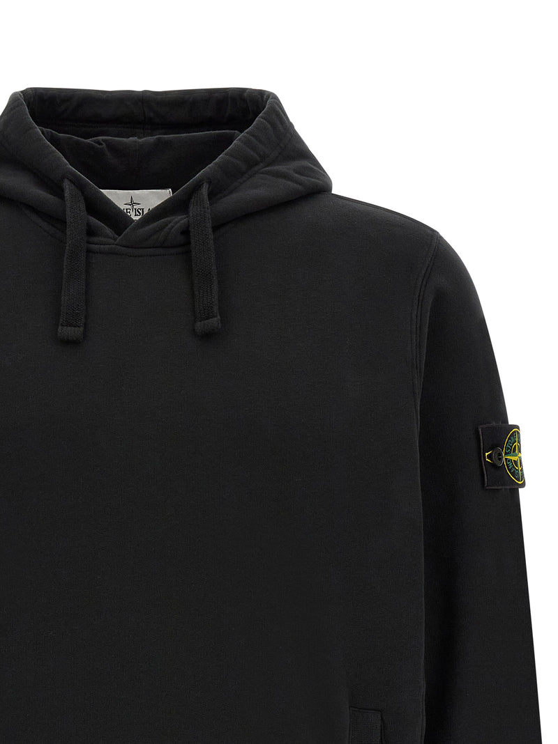 Stone Island Black Cotton Sweatshirt