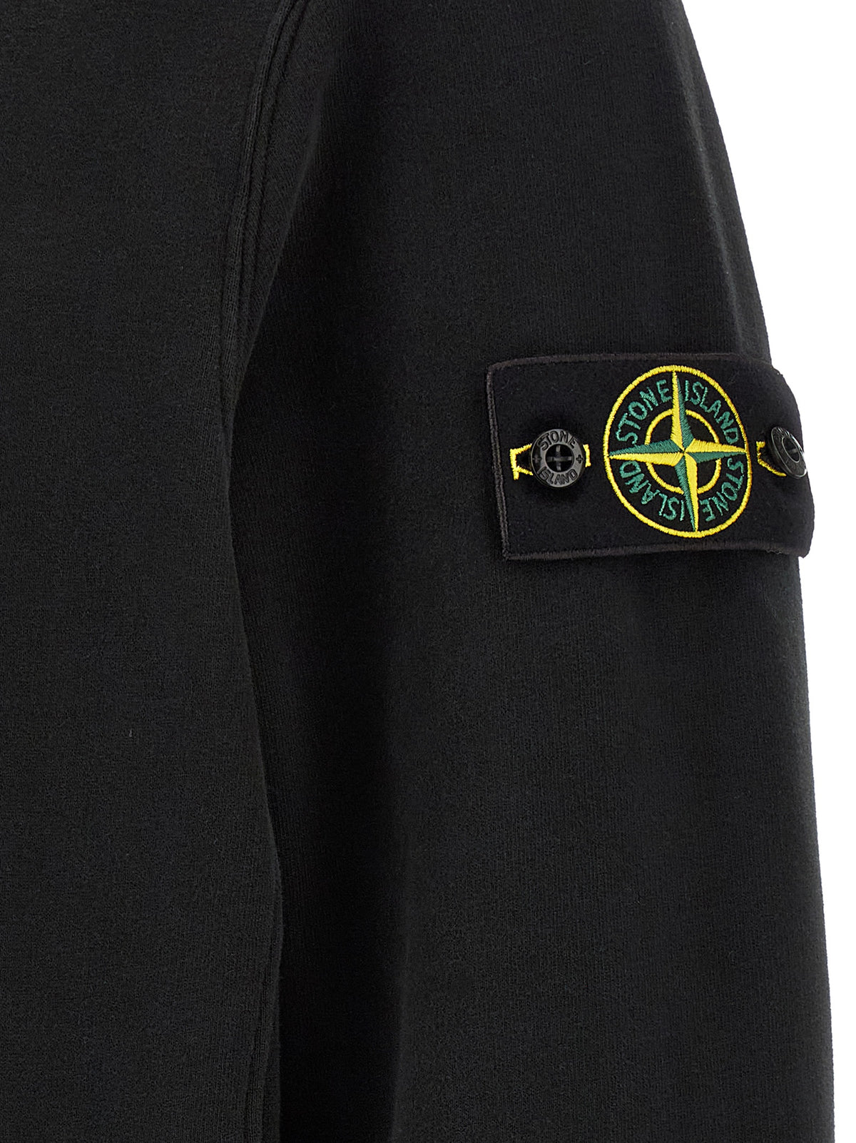 Sweat-shirt Stone Island en coton noir