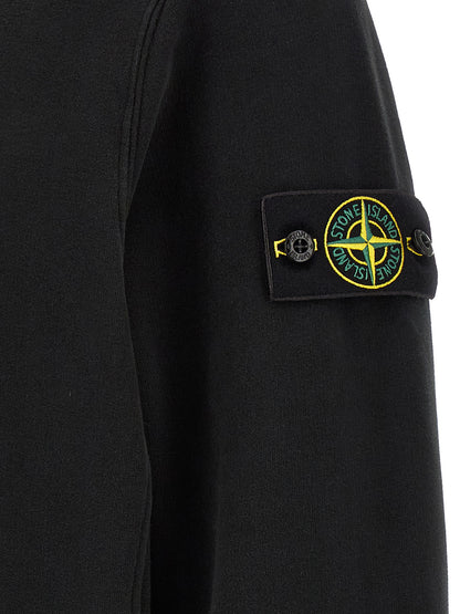 Stone Island Black Cotton Sweatshirt