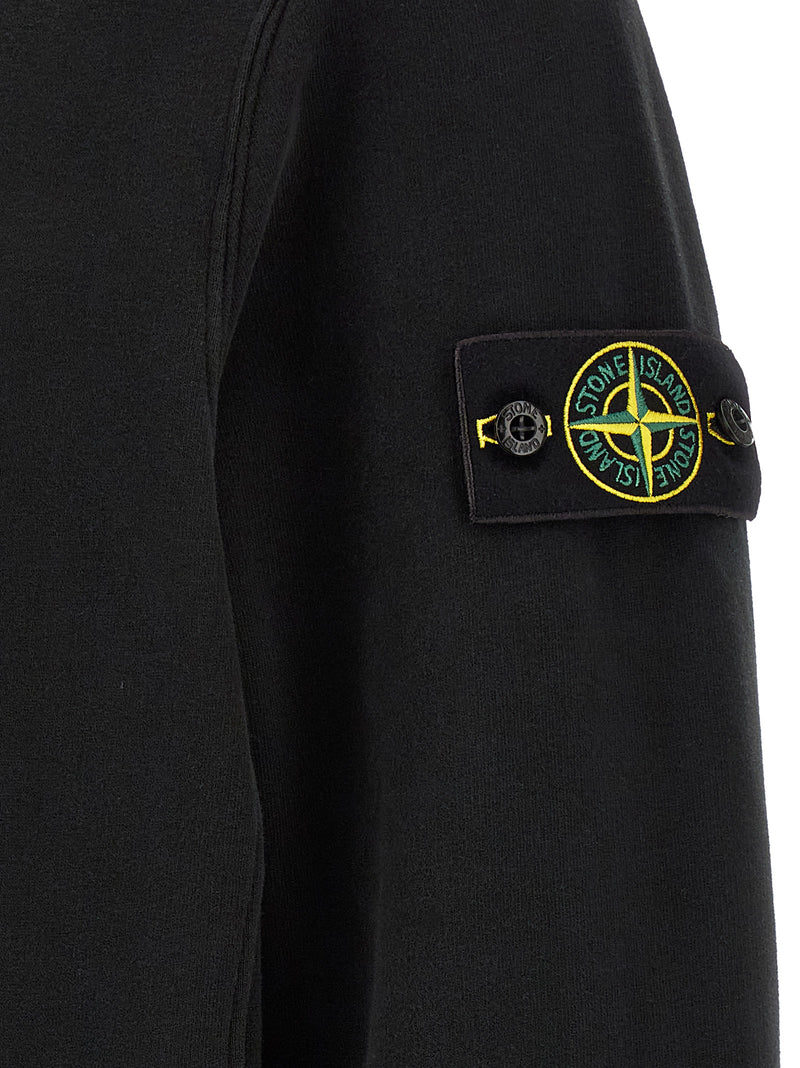 Stone Island Black Cotton Sweatshirt