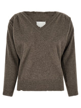 Cardigan Maison Margiela en laine vierge marron