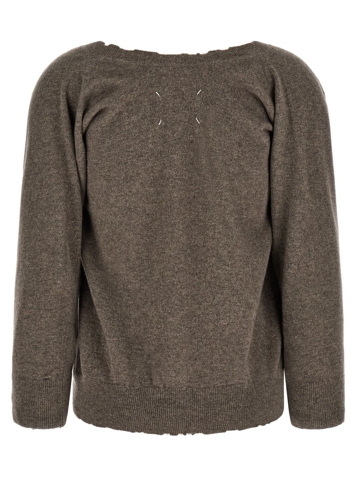 Cardigan Maison Margiela en laine vierge marron