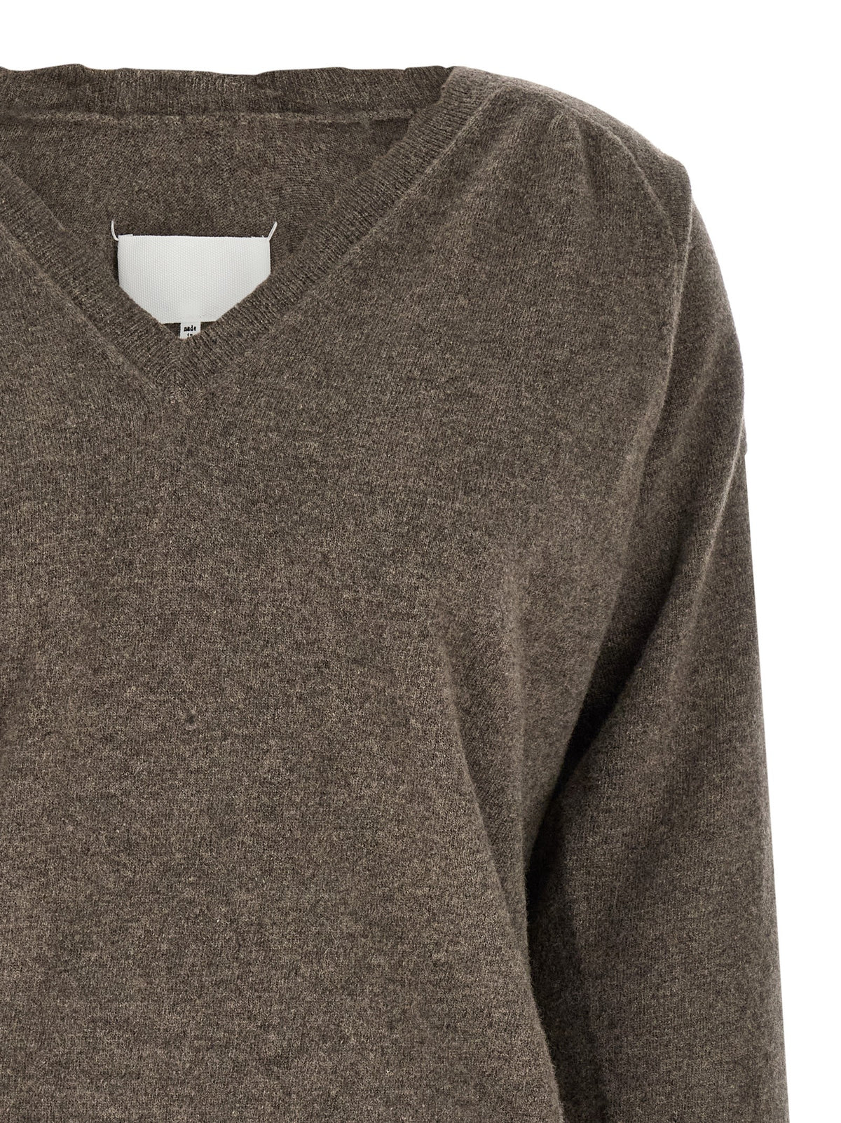 Cardigan Maison Margiela en laine vierge marron