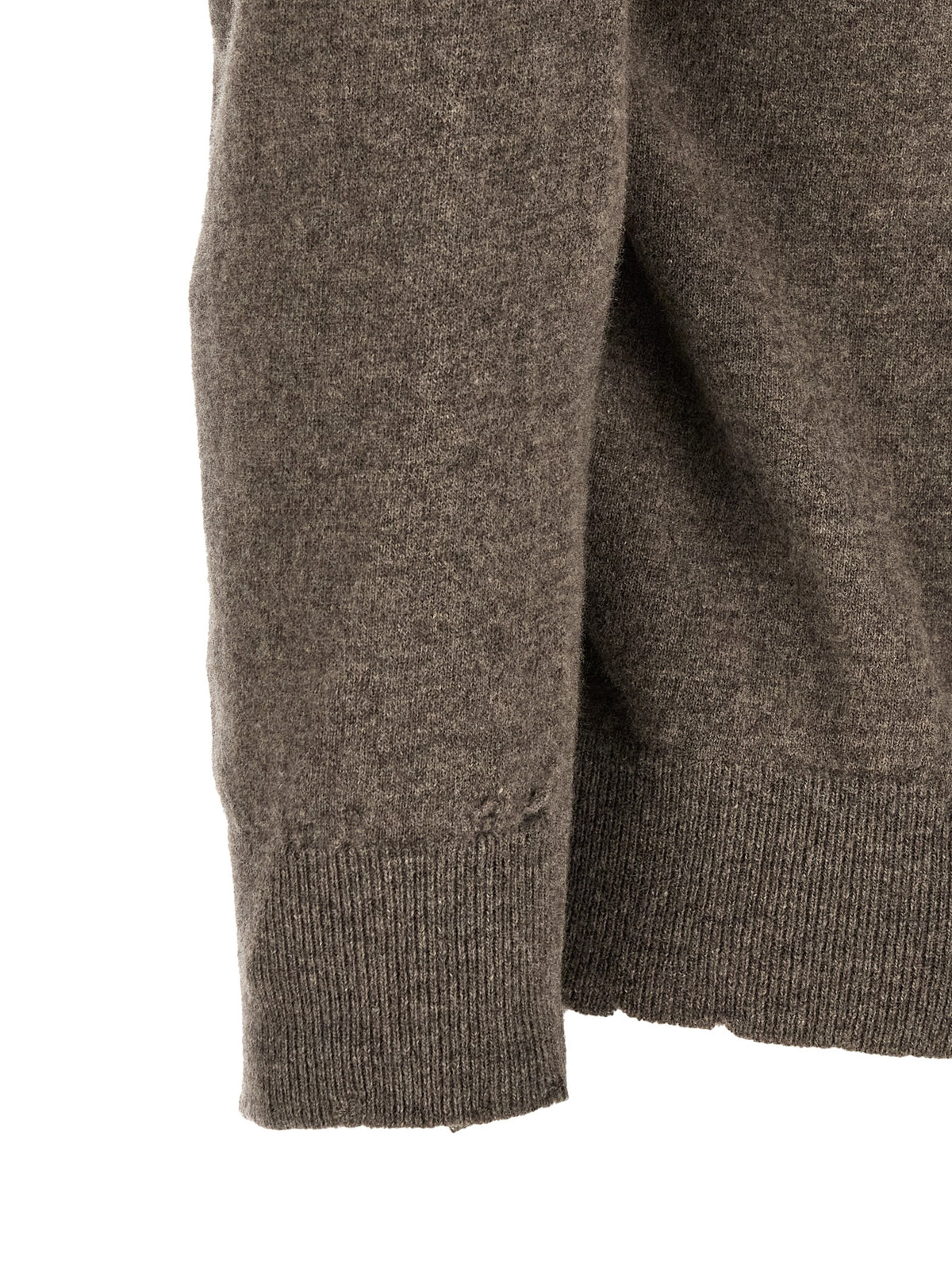 Cardigan Maison Margiela en laine vierge marron