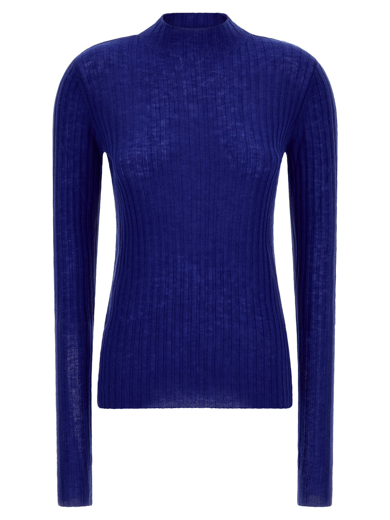 PINKO Blue Wool Cardigan