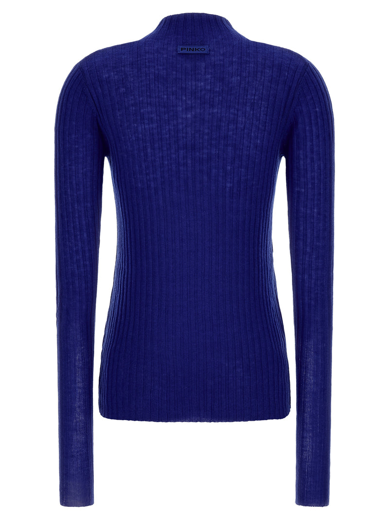 PINKO Blue Wool Cardigan