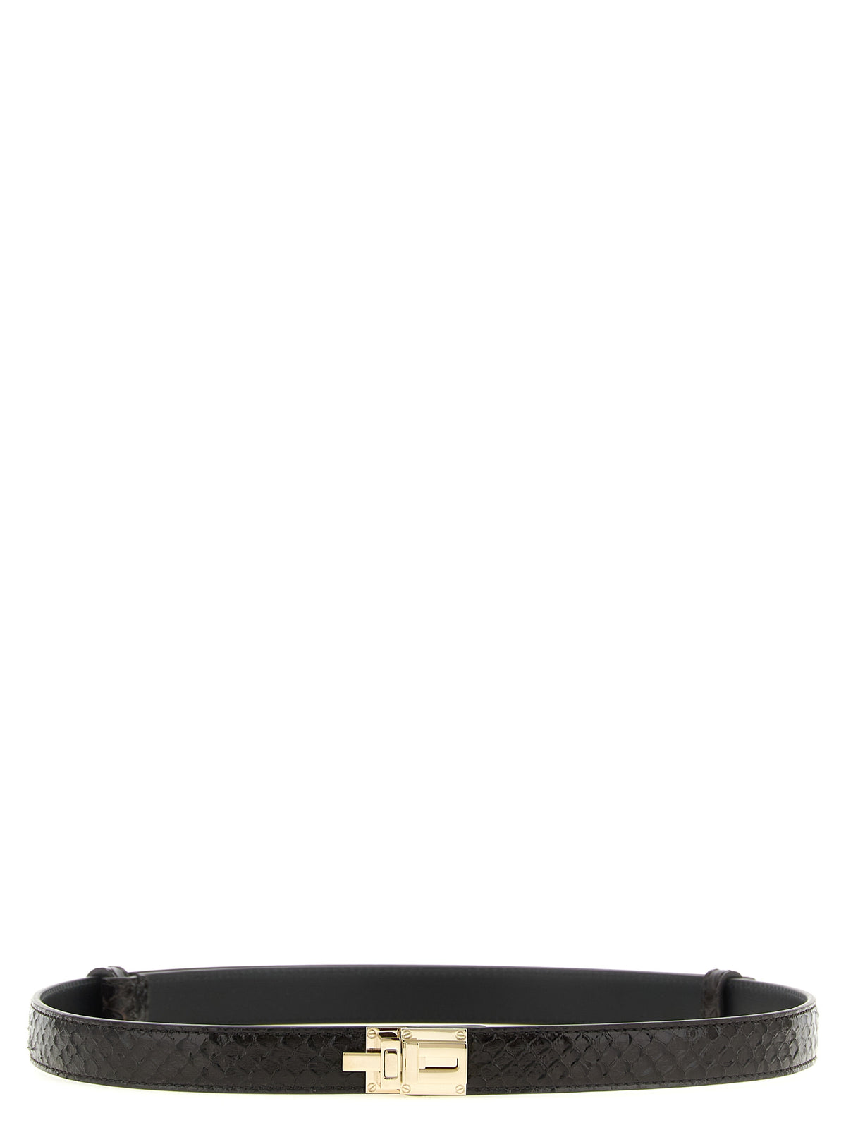 Ceinture classique Tom Ford en cuir de veau marron
