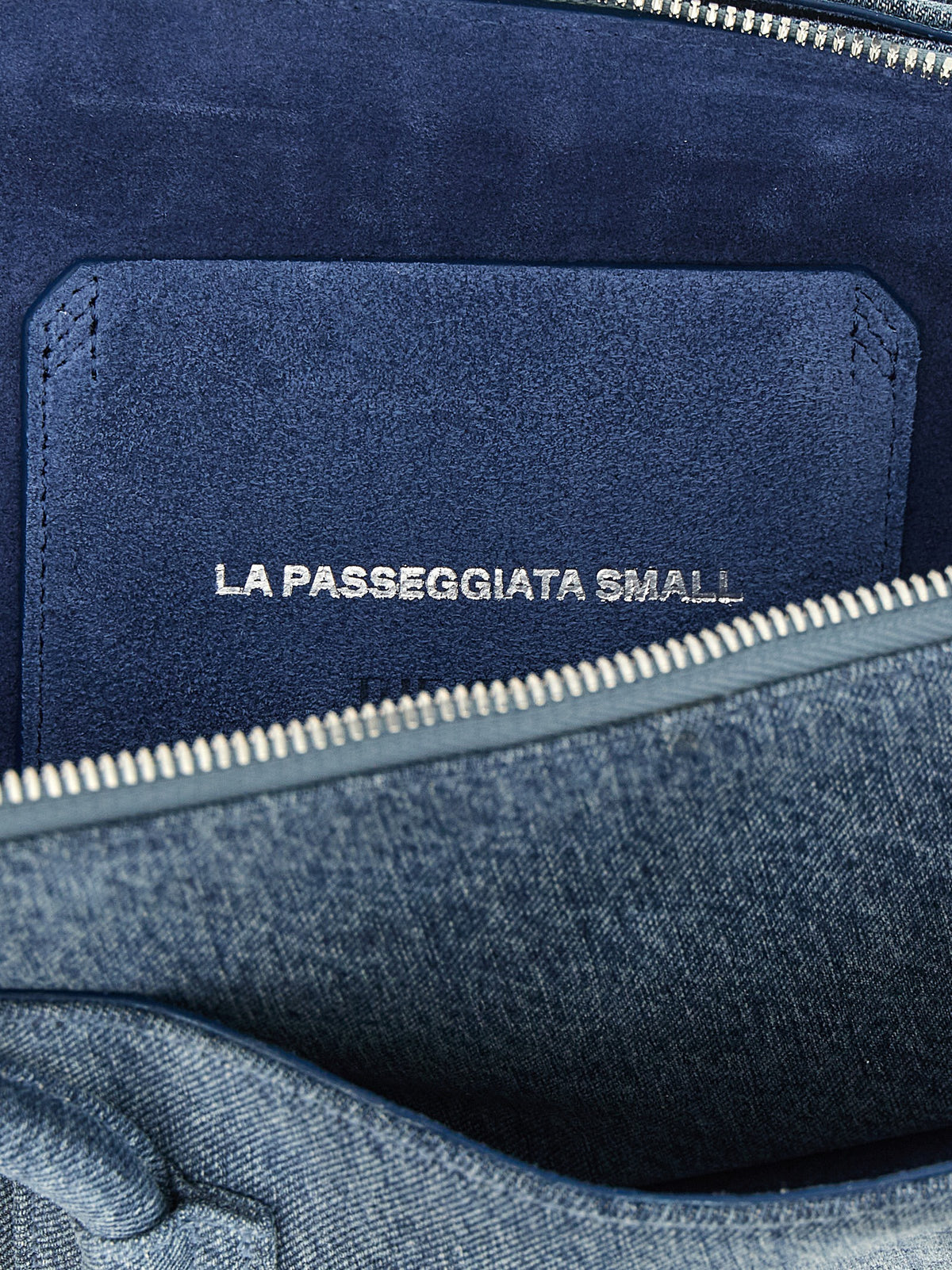 Le sac à bandoulière The Attico en coton bleu