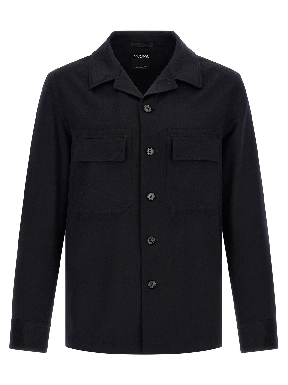 ZEGNA Blue Wool Blouse