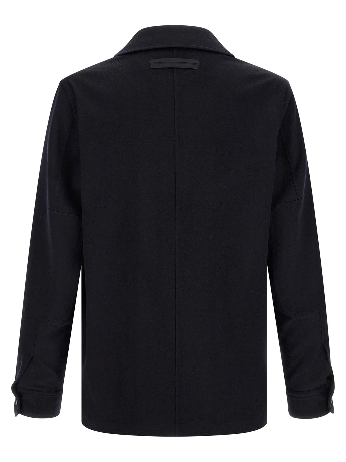 ZEGNA Blue Wool Blouse