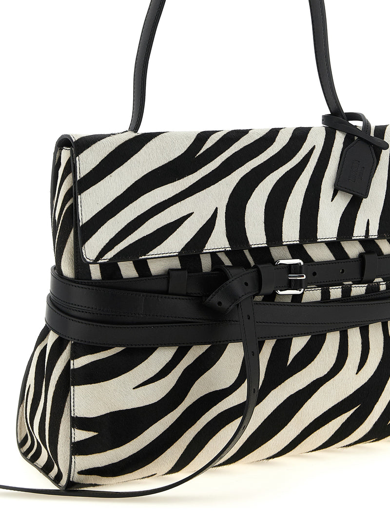 Moschino Bicolor Calfskin Handbag